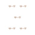 thumbnail image 2 of Guardurnaity Anillo para pezones, accesorio de moda, joyería elegante en forma de corazón, Piercings, decoración corporal encantadora para mujeres, oro Oro rosa Fóllame 5piezas Guardurnaity CBP223709, 2 of 5