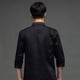 thumbnail image 5 of Chaqueta clásica, con bolsillo pecho, unisex negra para hoteles, industria de servicios alimentarios, postres, Yuyangstore Chaqueta de cocinero manga larga, 5 of 7