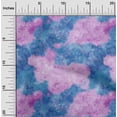 thumbnail image 1 of oneOone Polyester Lycra Medium Blue Fabric Texture Watercolor Sewing Craft Projects Fabric Prints By Yard 56 Inch Wide, 1 of 4