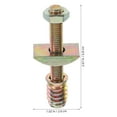thumbnail image 4 of 8 Sets Bed Frame Spare Parts Bed Frame Threaded Pin Nut Kit for Bed Crib, 4 of 5