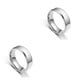 thumbnail image 2 of Anillo de banda Jumpingount Unisex pareja nupcial joyería oficina vacaciones Plata tamaño 6, 2 of 6