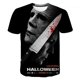 thumbnail image 1 of Nueva película de suspenso 3D impreso camiseta verano moda horror fantasma hombres y mujeres camiseta de Navidad de manga corta tops, 1 of 4