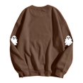 thumbnail image 3 of Spooky Season Halloween Sweatshirts for Women 2025 Cute Ghost Graphic Long Sleeve Crewneck Sweatshirt Pullover Tops, 3 of 6