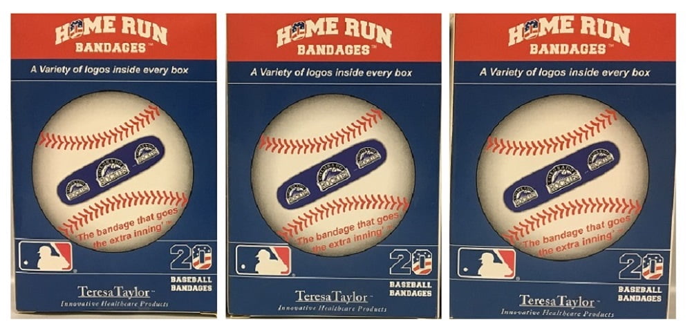 Set of 3 Boxes (60 total bandages) Home Run Brands Bandages