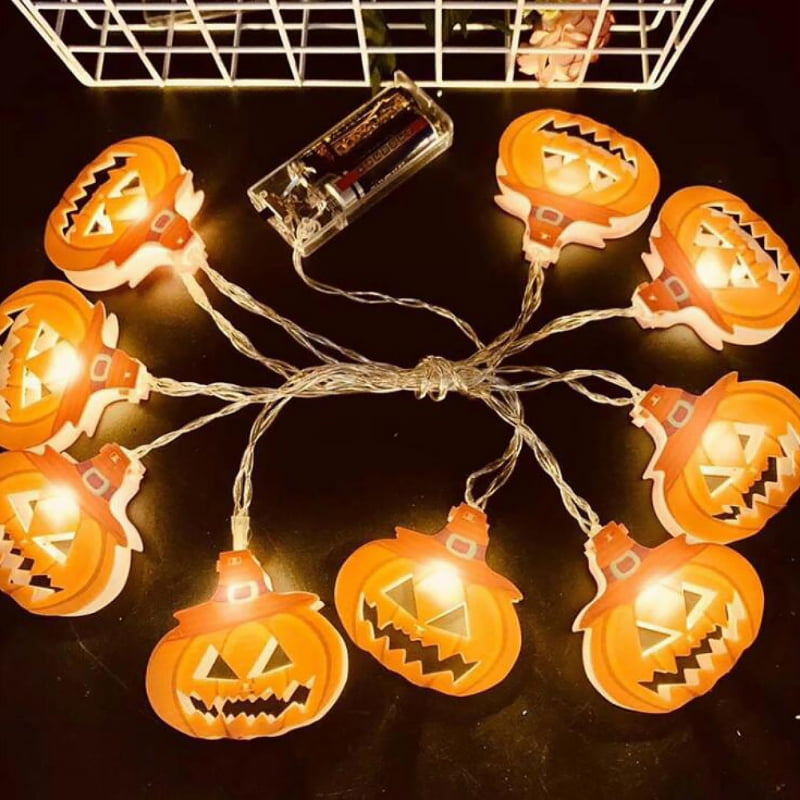 30LED Halloween Pumpkin String Fairy Lights Party Decoration Hanging Prop Lamp 