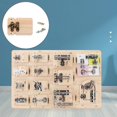thumbnail image 1 of Tablero ocupado de DIY Lock Latch Puzzle Juguetes de educación temprana Aprendizaje de básicas Tablero de puerta de juguete A Salvador juego de mesa ocupado, 1 of 7
