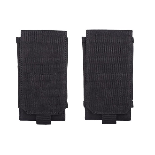 2 fundas universales multifunción para correr al aire libre de 6 pulgadas, para cinturón, funda para teléfono móvil (negro)