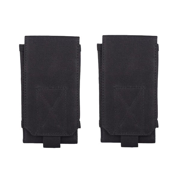 2 fundas universales multifunción para correr al aire libre de 6 pulgadas, para cinturón, funda para teléfono móvil (negro)