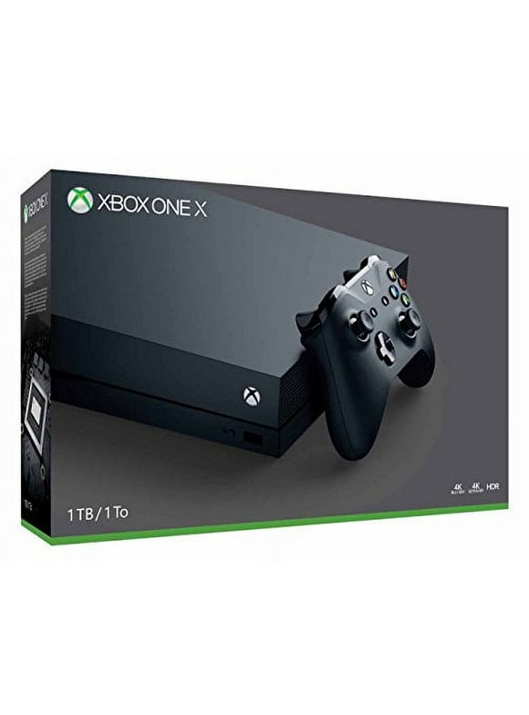 Walmart Premium Used Microsoft Xbox One X 1TB Console, Black, CYV-00001