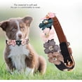 thumbnail image 5 of Collar para mascotas con decoración floral, ajustable, de cuero sintético PU, para perros y gatos, tanto pequeños como medianos (1,3 * 42 cm - Negro)., 5 of 5