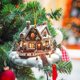 thumbnail image 4 of Christmas Hanging Decoration Christmas Tree Decoration Exquisite House Acrylic Hanging Decoration, 4 of 6