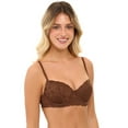 thumbnail image 4 of No Boundaries Women’s and Women’s Plus All-Over Lace Balconette Bra with Sugarcup™, Sizes 34B-40DD, 4 of 9