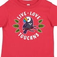 thumbnail image 4 of Inktastic Live Love Toucans Boys or Girls Toddler T-Shirt, 4 of 5