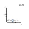 thumbnail image 3 of JewelersClub Sky Blue Topaz Ring Birthstone Jewelry – 0.25 Carat Sky Blue Topaz 0.925 Sterling Silver Ring Jewelry with White Diamond Accent – Gemstone Rings with Hypoallergenic 0.925 Sterling Silver, 3 of 4