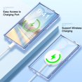 thumbnail image 2 of Dteck Built-in Screen Protector Case for Samsung Galaxy S24 Ultra,Compatible with Mag-Safe Slim TPU+PC Full-Body Stylish Shockproof Protective Cover,Blue, 2 of 7