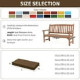 thumbnail image 5 of Kimunuk Outdoor Bench Cushions 36 x 18 x 3.5 Inch, High Density Foam Bench Seat Cushion, Porch Swing Cushion with Non-Slip Removable Cover, Chocolate, 5 of 7