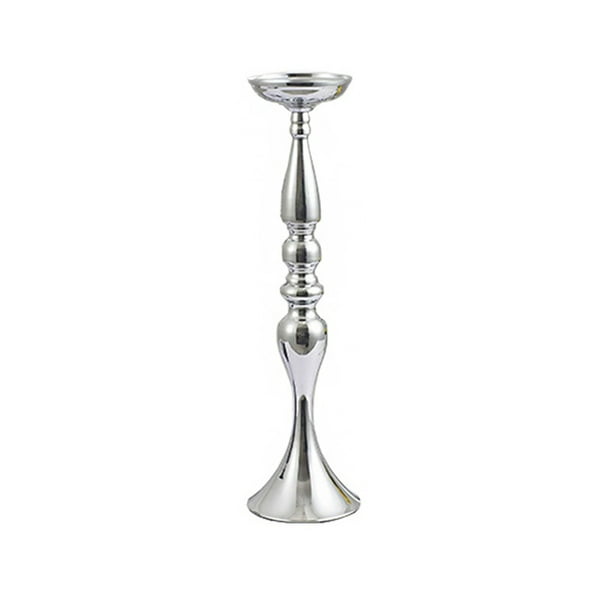 Bearachild Soporte de almacenamiento de velas, organizador de Metal dorado y plateado a la moda, jarrón de flores de para carretera, Bar en casa, Kits de decoración para fiestas Plata/48cm Bearachild HA067966-03