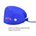 thumbnail image 5 of Paquete De 4 Gorros De Trabajo Para Enfermera, Servicio Prolongado, Color Puro, Botón Pulido Opaco, Gorros De Trabajo Multifuncionales Unisex, Uniformes De Trabajo Eigraketly AP008643-38, 5 of 5