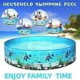thumbnail image 2 of Kiddie Pool Foldable Non-Inflatable Hard Plastic for Kids, Toddlers, Adults, Dogs 5FT, 2 of 14