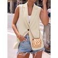 thumbnail image 3 of BTFBM Blazers For Women Spring Button Down Loose Vest Tops For Women Work Business Casual Outfits Summer Fashion, 3 of 9