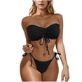 thumbnail image 1 of Trajes de baño tankini para mujer Trajes de baño de dos piezas con tirantes ajustables y espalda descubierta de color liso para mujer Trajes de baño para mujer Trajes de baño tankini para mujer, 1 of 4