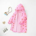 thumbnail image 6 of Outwear On Clearance abtuhar Kids Rain Jacket,Toddler Boys Raincoat,Lightweight Kids Rain Jacket Windbreaker Outwear Coat Pink 6-7 Years, 6 of 6