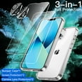 thumbnail image 6 of JETech 3 in 1 Case for iPhone 13 Mini 5.4-Inch, with 2-Pack Screen Protector and Camera Lens Protector, Non-Yellowing Shockproof Bumper Phone Cover, Full Coverage Tempered Glass Film (Clear), 6 of 7
