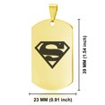 thumbnail image 2 of Stainless Steel Superman Dog Tag Pendant Necklace, 2 of 3