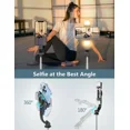 thumbnail image 2 of Palo Selfie Trípode con Control Remoto Bluetooth, Altura 1.7 m, Soporte para Móvil con Luz LED, Compatible con Apple y Android, 2 of 5