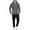 Dark Gray, variant on Men's Casual Athletic Tracksuit 2 Piece Outfits Sweatsuits Long Sleeve Crewneck Pullover Active Jogging Sportswear Sports Clothes Outfits (Dark Green, XXL)