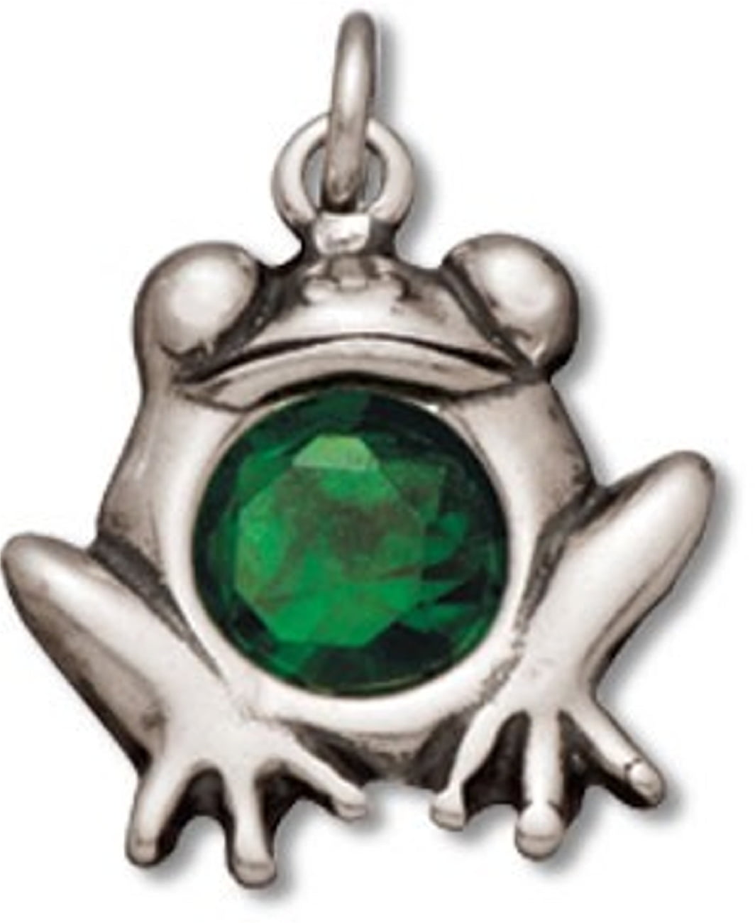 Sterling Silver 7 4.5mm Charm Bracelet With Attached 3D Frog Prince Charm