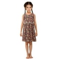 thumbnail image 6 of Girls Dress Gingerbread Man Sleeveless Dress for Girls Hem A-Line Casual Sundress, 6 of 7