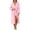 Pink, variant on Kaemgyyd Womens Bathrobe Hooded Nightgown Trendy Print Sleepwear Ladies Fleece Plush Warm Long Robes(Pink,One Size)