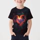 thumbnail image 1 of Blusas y camisas de manga corta con cuello redondo Camiseta estampada de manga corta con estampado de estrellas para niños Cuello redondo Manga corta Casual Versátil Para niñas Top de poliéster, 1 of 5