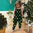 thumbnail image 2 of St. Patrick's Day Toddler Girls Kids Jumpsuit One Piece Floral Playsuit Strap Romper Summer Outfits Clothes, 2 of 5