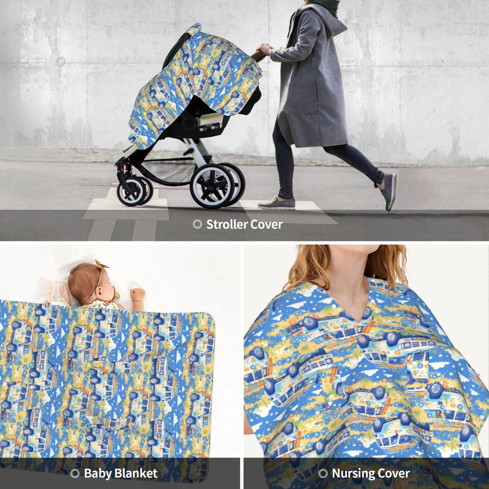 Car Seat Cover Baby - travel SUV summer daisy Breathable Infant Car Seat Cover for Baby Carseat, Lightweight Comfort Baby Essentials Must Haves Newborn Stuff for Girl Boy