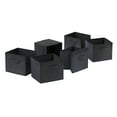 thumbnail image 2 of Winsome Capri 6-Piece Foldable Baskets, Black Fabric, 2 of 2