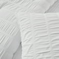 thumbnail image 3 of My Texas House Stria 3-Piece Bright White Seersucker Comforter Set, King, 3 of 5