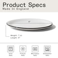 thumbnail image 5 of Made In Cookware - Set of 4 - Bread and Butter Plates - White With Black Rim - Porcelain - Made in England, 5 of 5