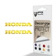 thumbnail image 2 of IPG Compatible with Honda Logo Letter 6" Vinyl Decal Sticker (2 Units) Carbon Fiber Cover Wrap Skin Do it Yourself Stickers Set Personalize Your Vehicle (Shiny Yellow), 2 of 6