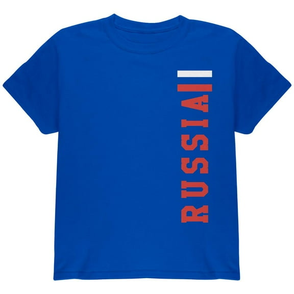 World Cup Russia Youth T Shirt Royal YXL