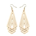 thumbnail image 4 of 3pairs Hollow Triangle Jewelry, Metal Color:Green Brown, 4 of 5