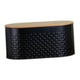 thumbnail image 2 of GROWTH TANK Metal Bread Box Bin Retro Bread Bin for Baked Goods Kitchen Counter Heighten black, 2 of 9
