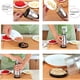 thumbnail image 3 of Picadora de alimentos manual de mano, cortadora en dados, procesador de alimentos, cortador afilado de acero inoxidable, picadora de prensa de golpe para frutas, verduras, ajo, nueces o ensaladas, 3 of 8