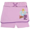 thumbnail image 3 of Disney Princess Belle Ariel TianaGirls 2-Piece Set - Casual Short Sleeve Graphic Print T-Shirt and Skort Bundle for Kids (Sizes 3T-16), 3 of 10