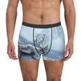 thumbnail image 1 of Fotbe Winter Reindeer In Snowy Mountains Calzoncillos Tipo Boxer con Bolsa de Soporte Total para Hombre, X-Temp Fresco, Transpirable y de Secado Rápido-Medium, 1 of 5