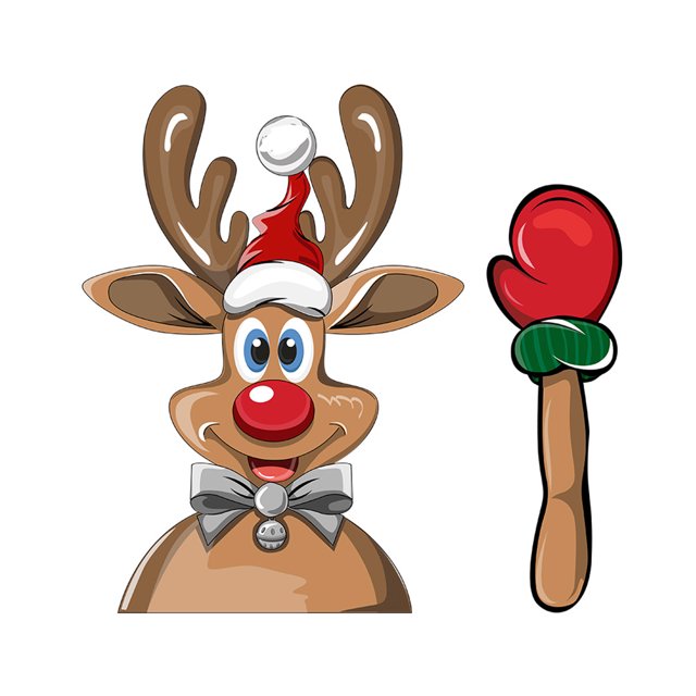 kurtrusly Car Stickers Car Rear Windshield Decals Christmas Decoration Waving Wiper Stickers Rear Window Wiper Decor