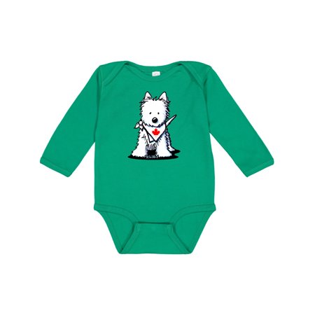 

Inktastic Canada Day Westie Gift Baby Boy or Baby Girl Long Sleeve Bodysuit