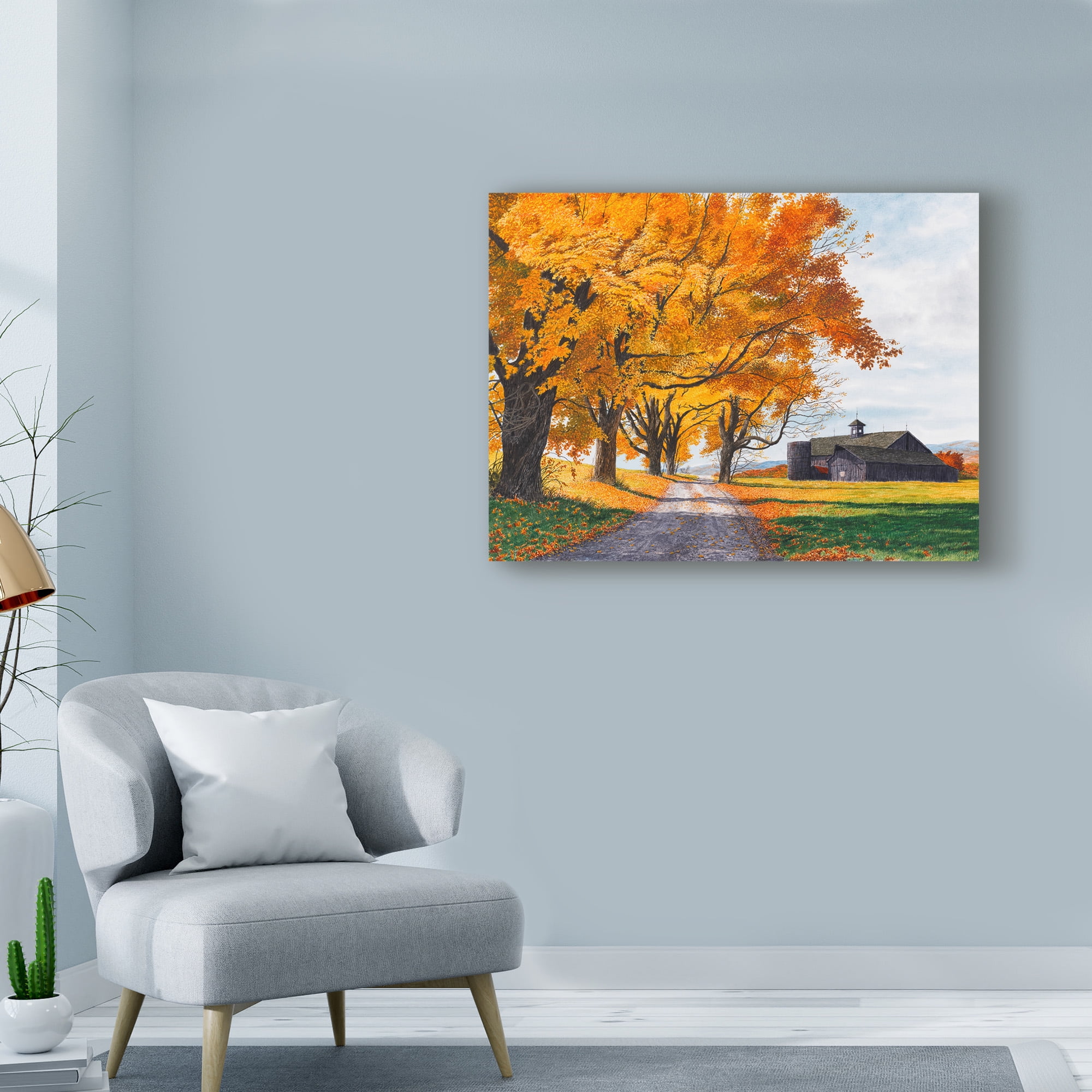 Trademark Fine Art 'Golden Maples' Canvas Art by Michael Davidoff