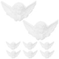thumbnail image 1 of 8 piezas de cabeza de ángel para baby shower, decoración de resina en miniatura, recuerdos para baby shower, 1 of 7